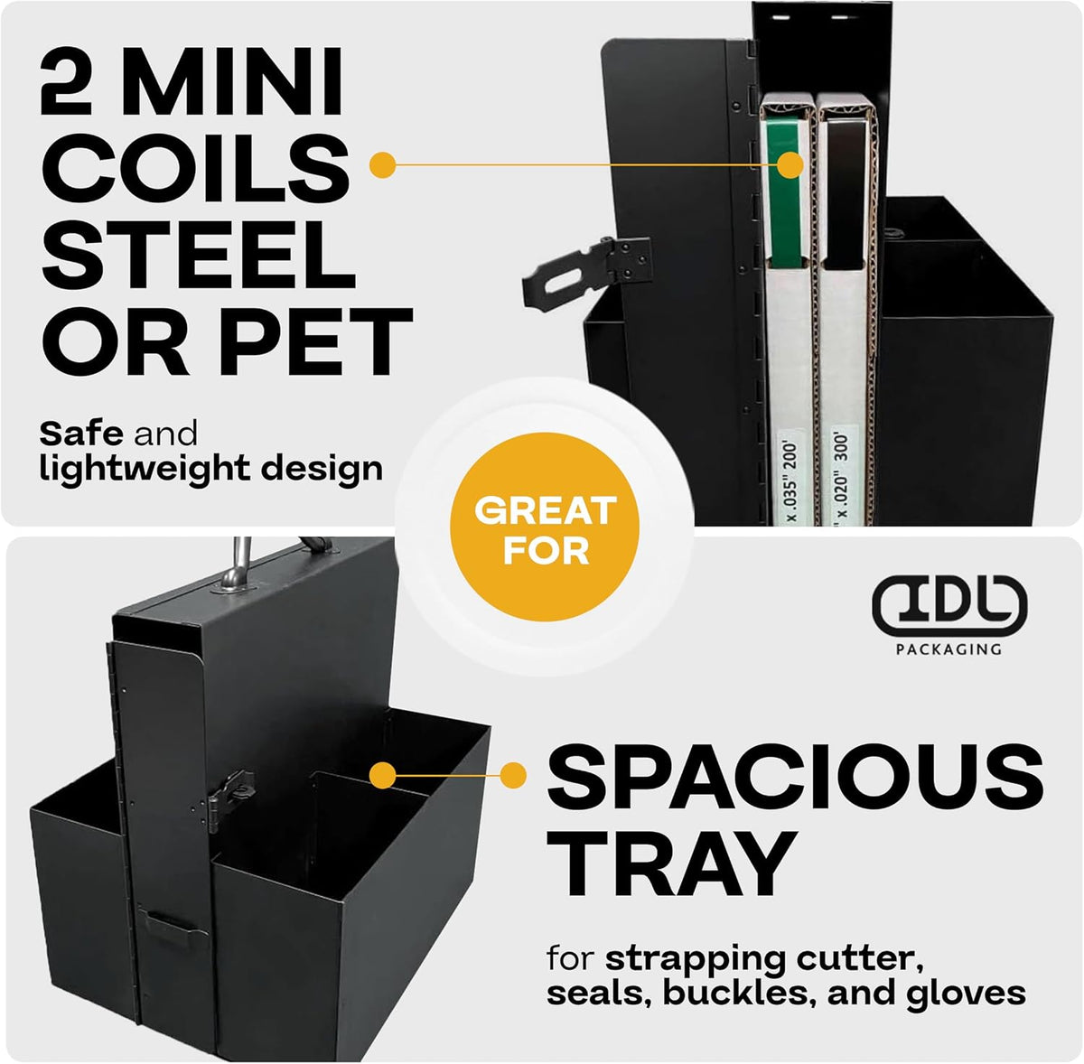 Strapping Cart & Dispenser for Steel, PET & PP Mini Coils