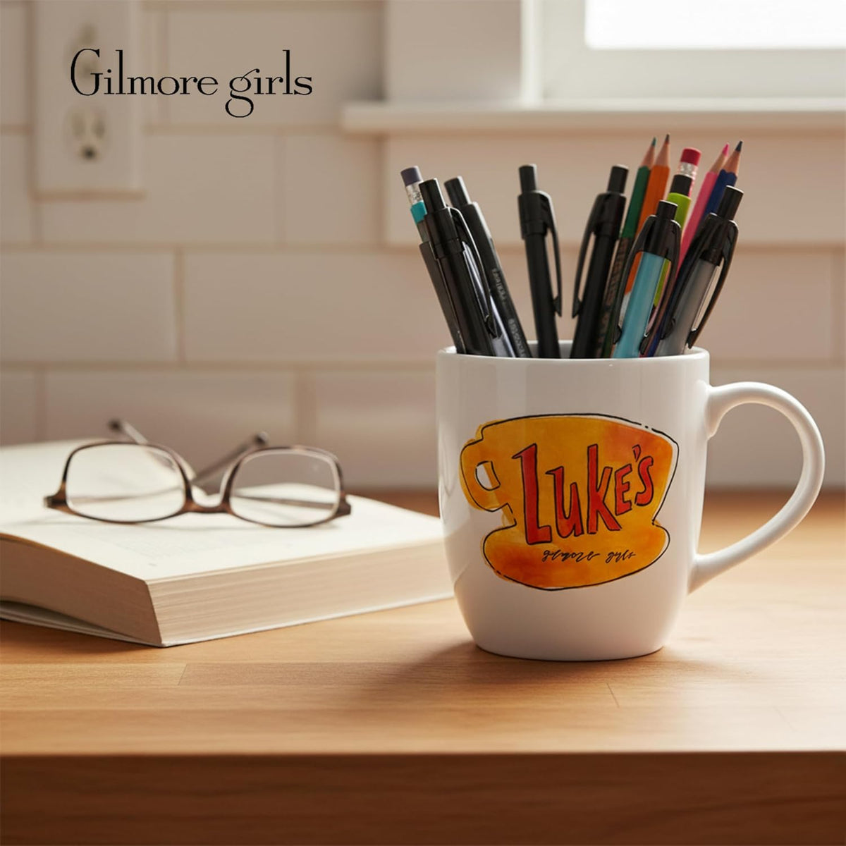 Gilmore Girls Luke's Diner Stars Hollow, Ceramic Mug, 18oz