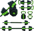 4-in-1 Adjustable Dumbbell Set, 30/44/66/88 Lbs Free Weights Set with Connector, Fitness Exercise Equipment Used As