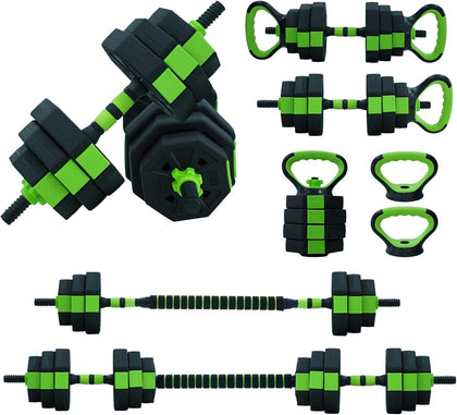 4-in-1 Adjustable Dumbbell Set, 30/44/66/88 Lbs Free Weights Set with Connector, Fitness Exercise Equipment Used As