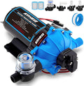Kohree 12V RV Water Pump 7.5GPM 70PSI Self-Priming 5-Chamber Diaphragm Pump