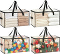 Moving Bags, Storage Bags, Wide Open Top, Clear, 4 Pack