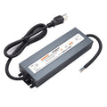 200W IP67 Waterproof Constant Voltage LED Driver Power Supply Transformer, 100-130V AC Universal Input with Plug