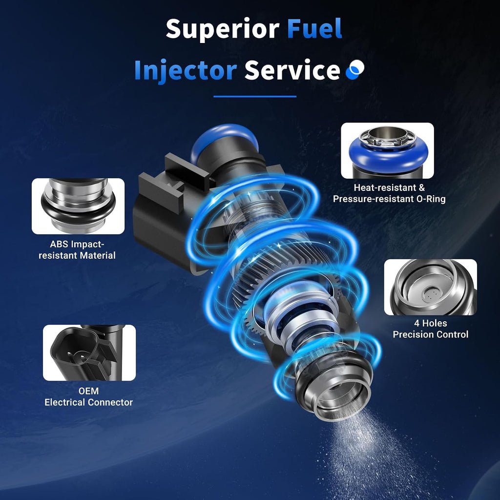 4Pcs Fuel Injectors Fit for Chevrolet Cobalt Pontiac G5 Pursuit