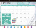 Desk Calendar 2026-2027, 21 Months Calendar Runs from April 2026 to December 2027, 17" x 12" Large 2026 Wall Calendar