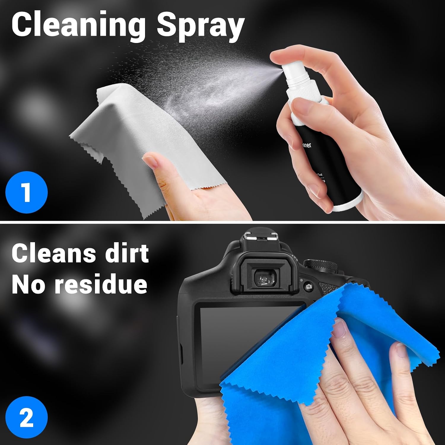 Camera Lens Cleaning Kit, 10-in-1 Camera Cleaning Kit | Camera Lens Cleaner and Camera Accessories, Includes Lens
