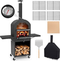Outdoor Pizza Oven Wood Fired, Pizza Maker on Wheels