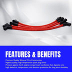 4PCS Marine Spark Plug Wire Set Replacement #18-8839 9-28092