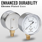 SCTSNSR 0 to 5 Psi Low Pressure Gauge, Capsule Measurement System