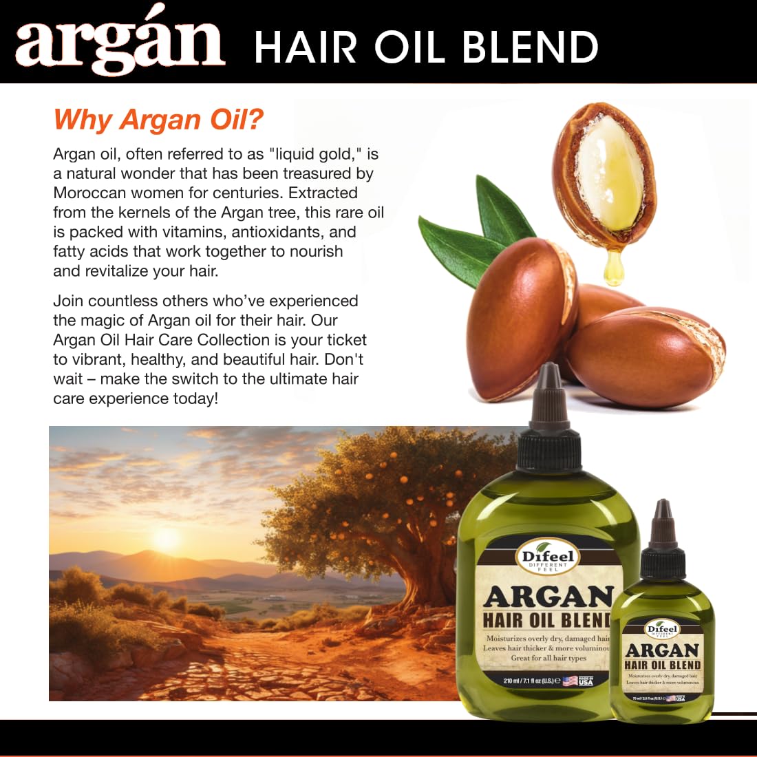 Argan Hair Oil Blend 7.1 Ounce