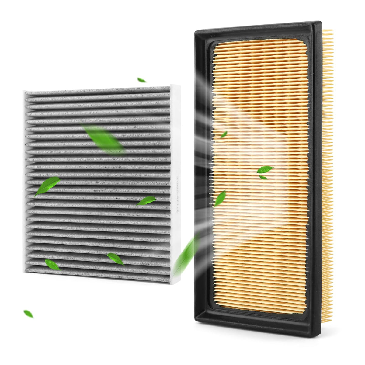 Engine Cabin Air Filter Kit with Activated Carbon