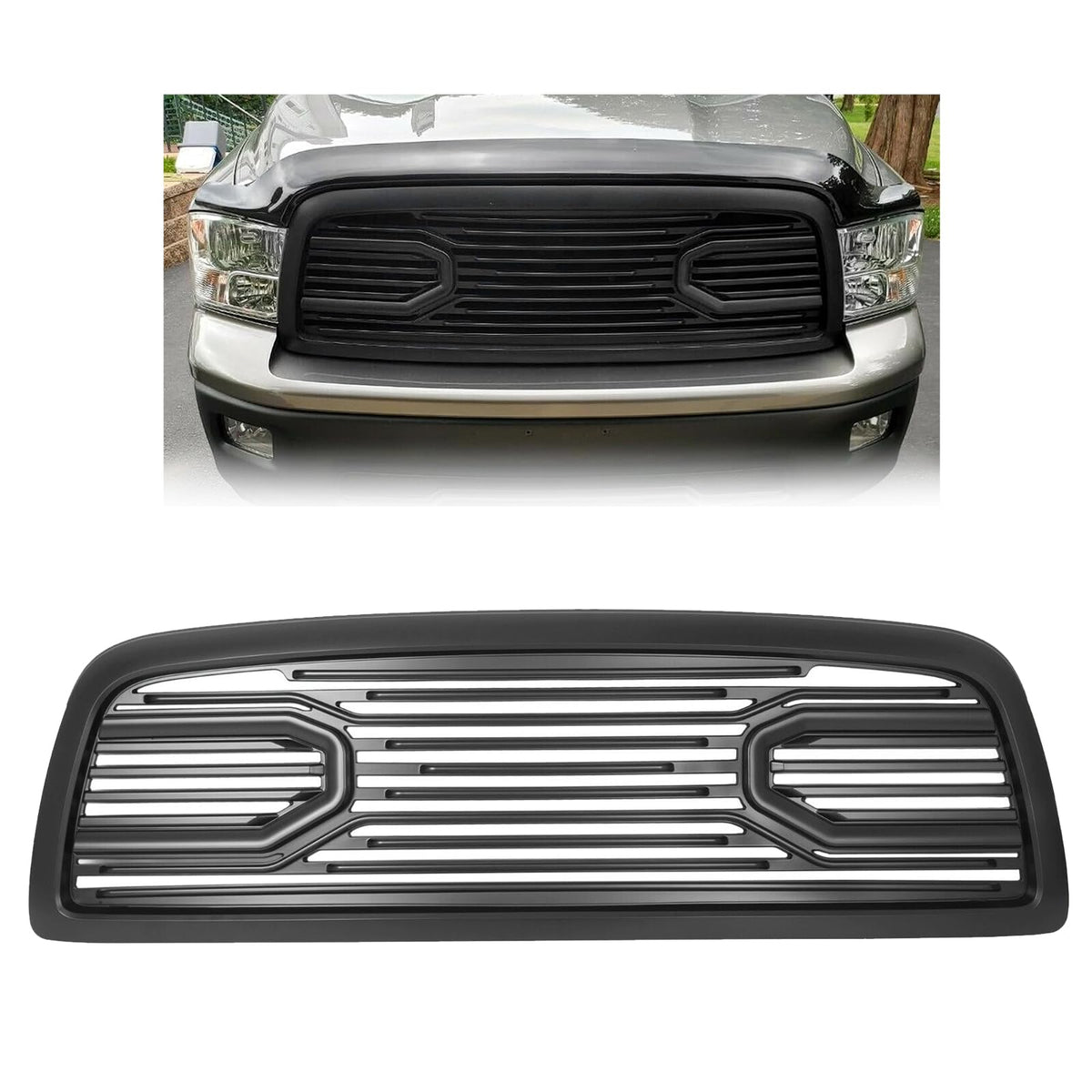 HECASA Grille Grill w/Replacement Shell Packaged Compatible with 1500 Matte