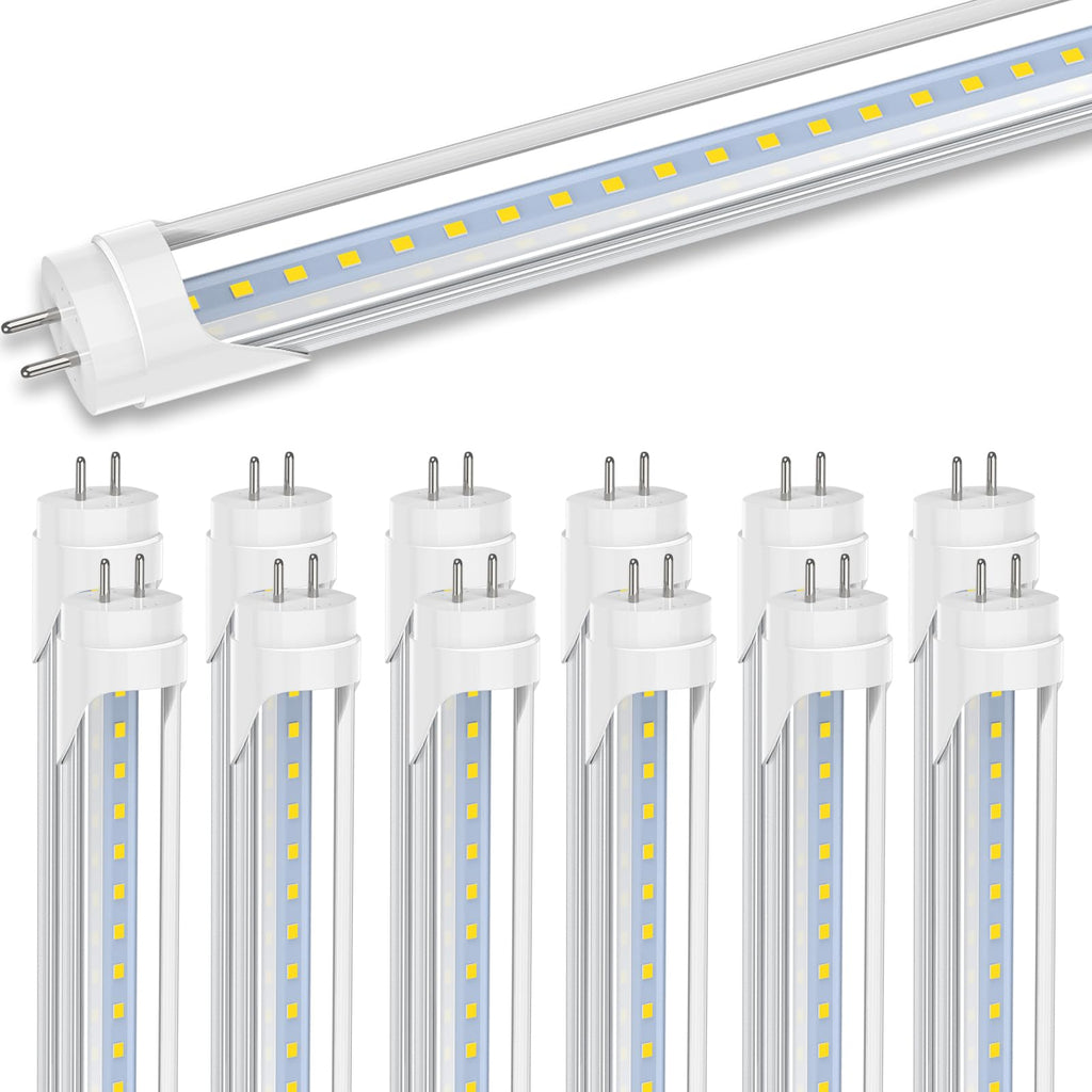 3FT LED Tube Light, Type A+B, 5000K Daylight, 12 Pack