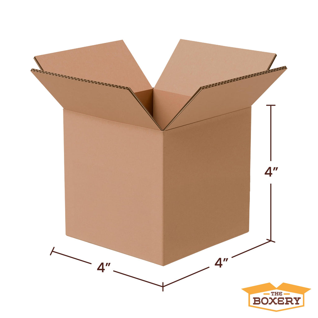 4"x4"x4" Corrugated Cardboard Boxes 25-Pack