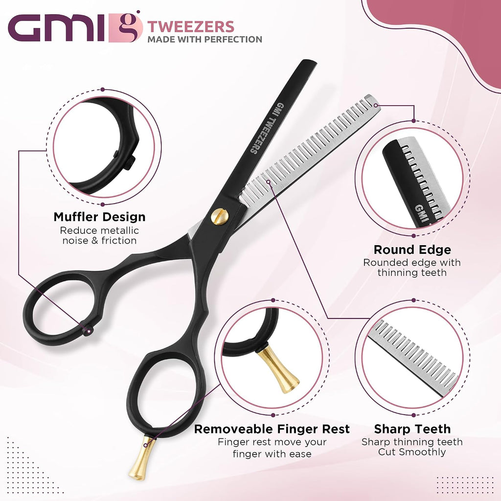 GMI-TWEEZERS-Hair Cutting Scissors for Professionals, and Home Use -Professional Barber Scissors-Hair Scissors for