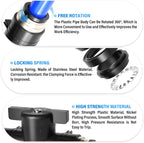 TAILONZ 6mm OD Push-to-Connect Fitting Ball Control Valve BVU-6 3Pcs