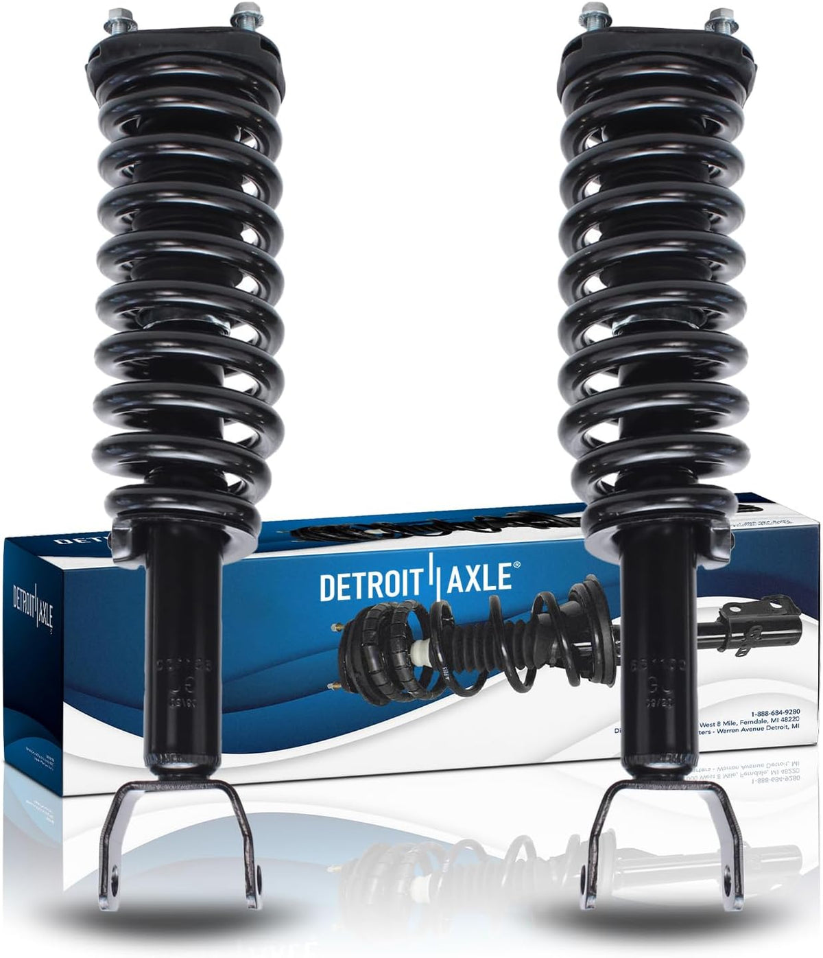 Detroit Axle - 4WD Pair Front Struts for 2005-2009 Dodge Dakota