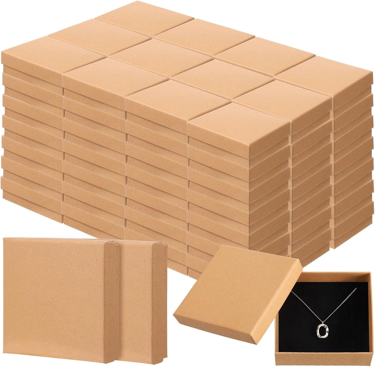 100 Pcs Christmas Jewelry Gift Box Bulk