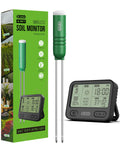 4-in-1 Soil Moisture Meter 300ft Wireless Soil Tester Sensor | Temperature/Light/Time/Soil Hygrometer Monitor with