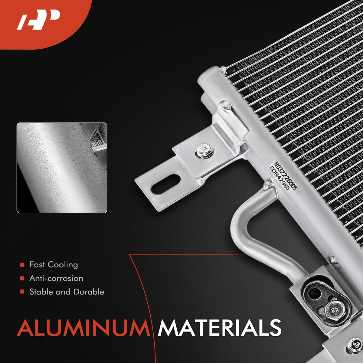 A-Premium Air Conditioning Condenser Compatible with Ford