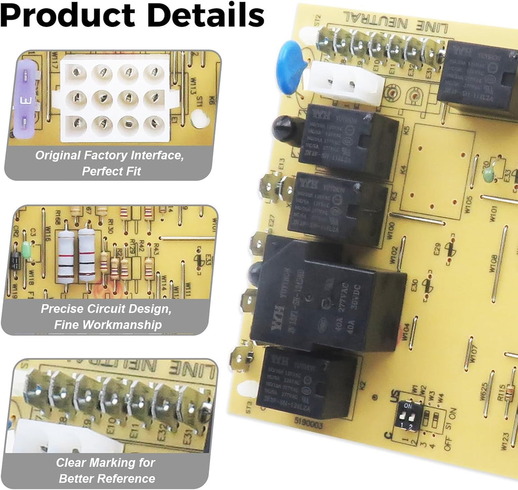 Furnace Control Board 50A55-743,Replacement for Amana/Goodman Furnace Control Circuit Board 0130F00005S B18099-26 B1809926S