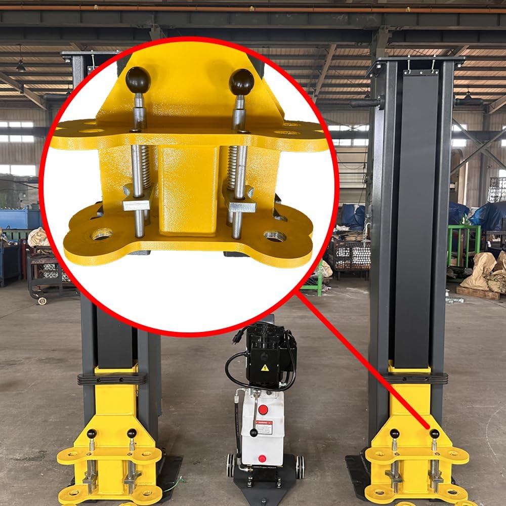 2 Post Car Lift 7000lbs, 8000lbs Tested Heavy Duty Hydraulic Auto Vehicle Truck Lift with 2+3 Adjustable Arm Design
