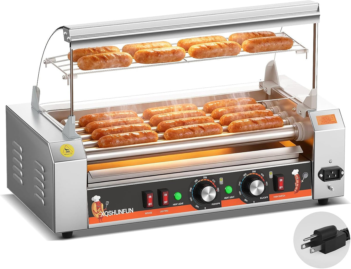Commercial Hot Dog Roller Machine, 5 Rollers