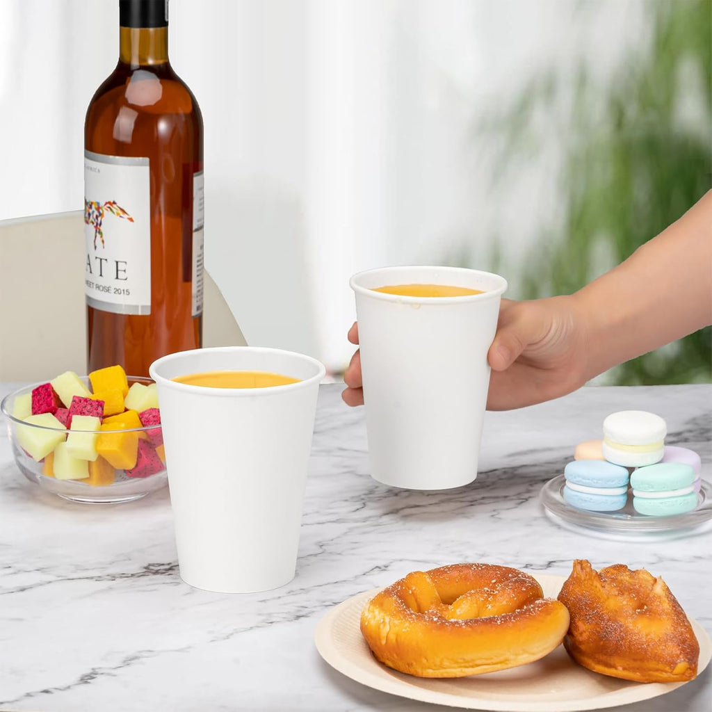 12 oz 500 Pack Disposable Coffee Cups, Paper Cups, Hot Cups