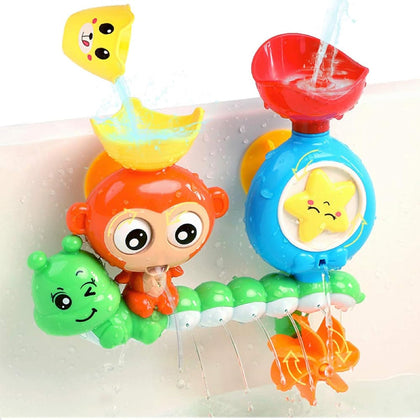 Bath Toys for Toddlers Age 1 2 3 Year Old Girl Boy, Preschool New Born Baby Bathtub Water Toys, Durable Interactive