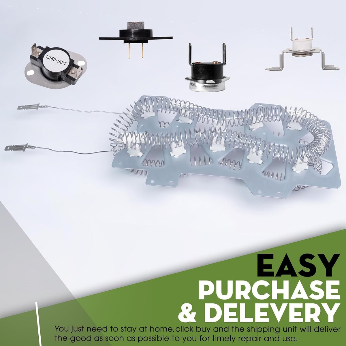 Dryer Heating Element Kit for Samsung DV448AEW DV330AEW DV419AEWXAA0002