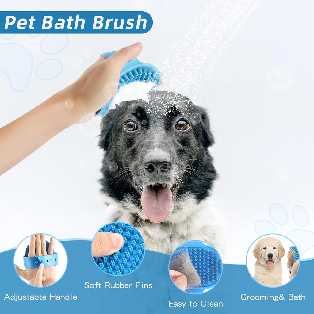 Dog Brush Dog Grooming Kit 6PCS Dog Brush for Shedding-Dog Brushes for Grooming, Dematting Comb for Dogs, Cat Nail