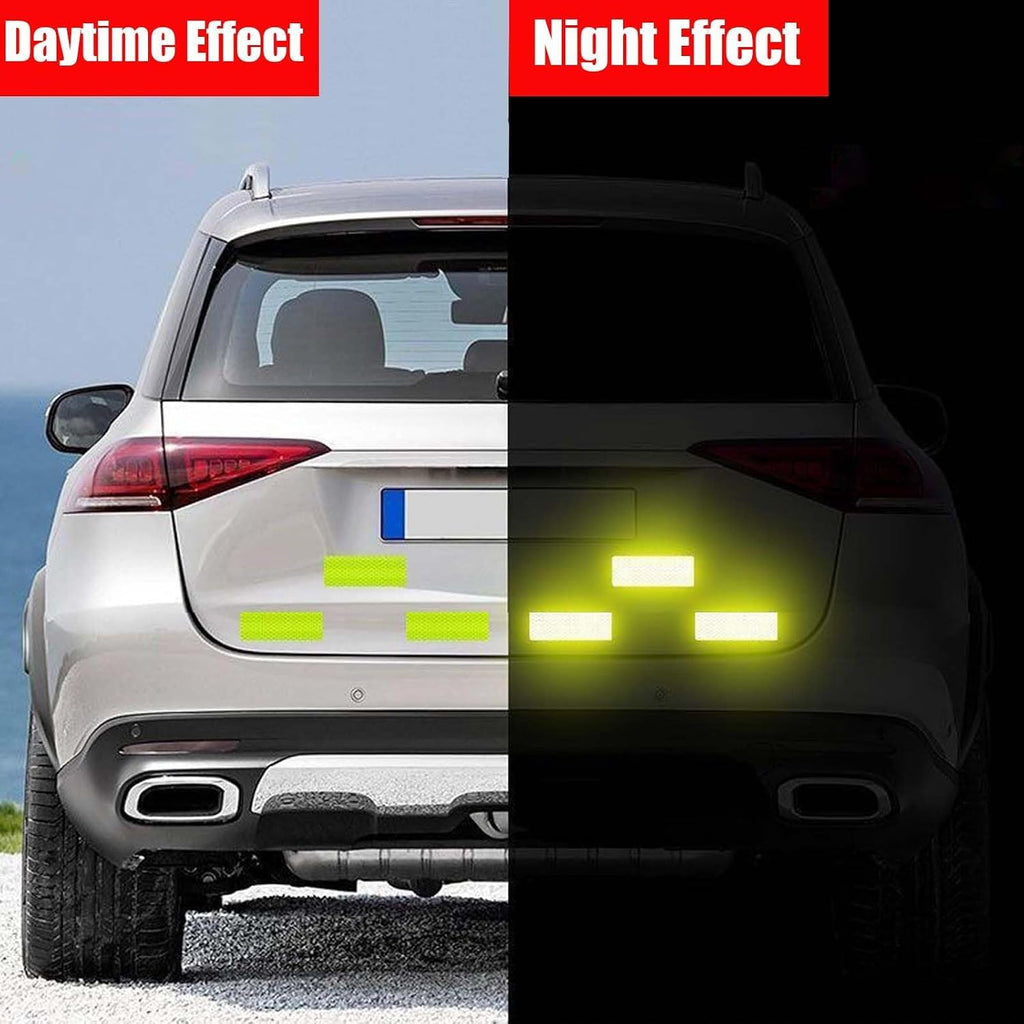 Blue Super Reflective Stickers, 30 Pcs Waterproof Safety Tape,3.15" x 1.18"