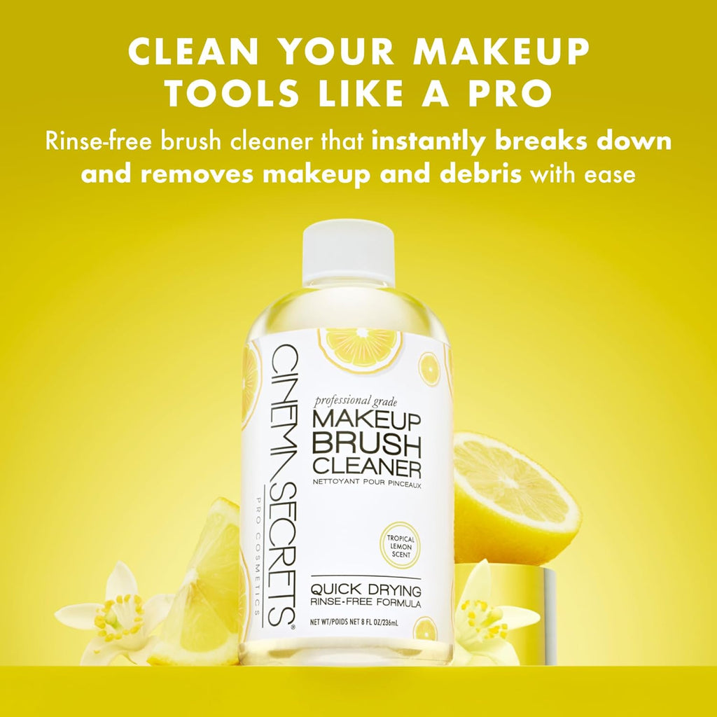 Original Makeup Brush Cleaner Solution - Professional Cleanser for Makeup Brushes - Quick-Drying, Rinse-Free Formula
