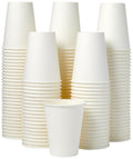 Disposable Paper Cups for Hot and Cold Beverages, 12 ounces, White, 1000 Count