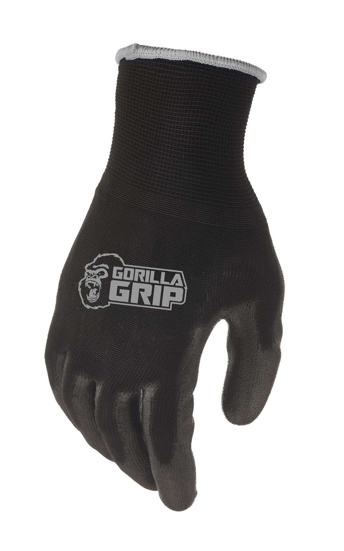 Work Gloves, XLarge, 15 Pair, Black and Gray