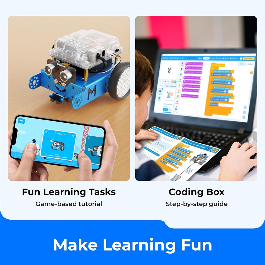 mBot Arduino Robot Kit with Scratch Coding Box for Kids Ages 8-12 | Learn to Code with Scratch & Arduino, 4