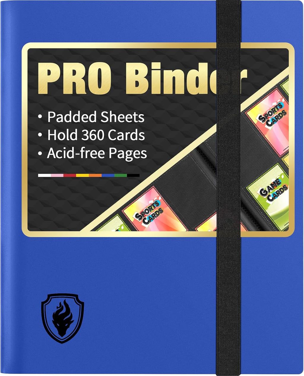 Heavy Duty Card Binder, Fabmaker 9 Pocket Trading Card Binder for 360 Cards | Sleek Side-Loading Card Album, Sturdy