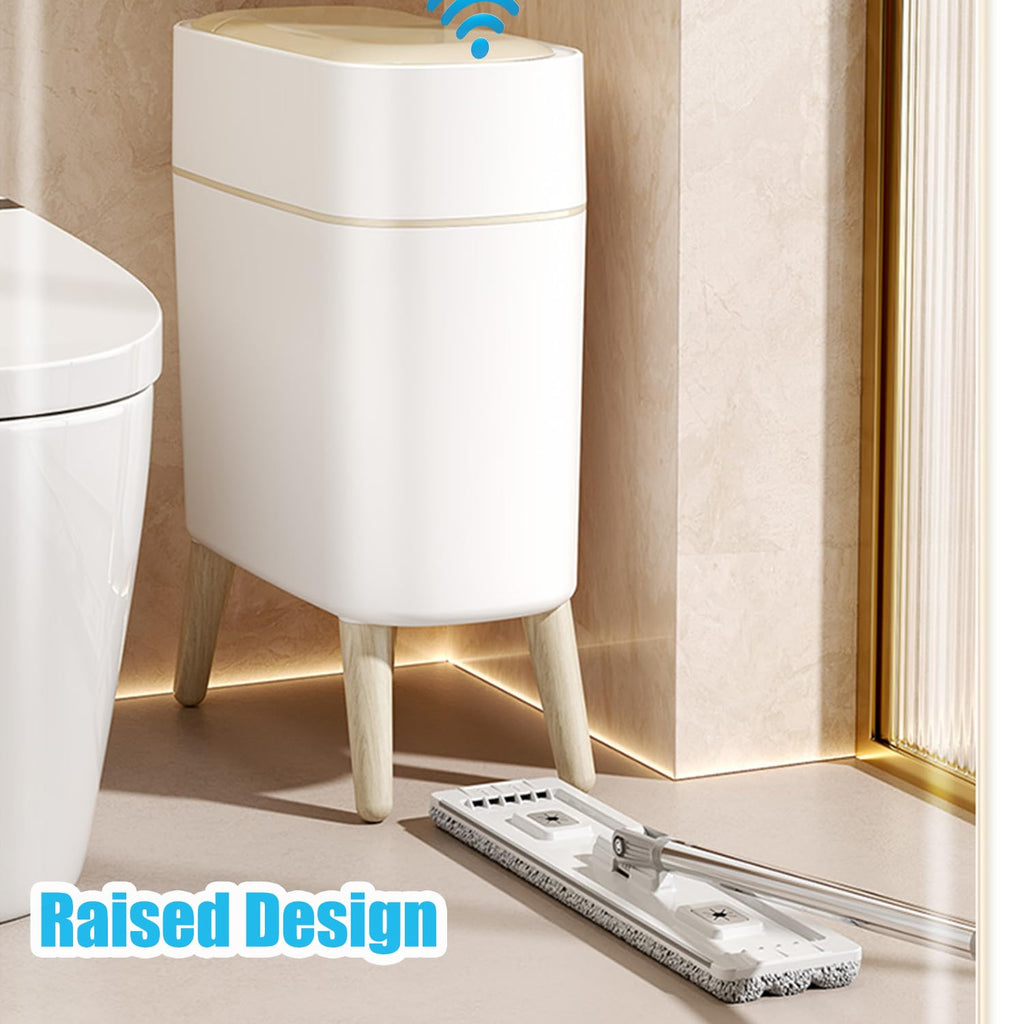 Motion Sensor Bathroom Trash Can with Lid - 2.5 Gal Smart Trash Bin