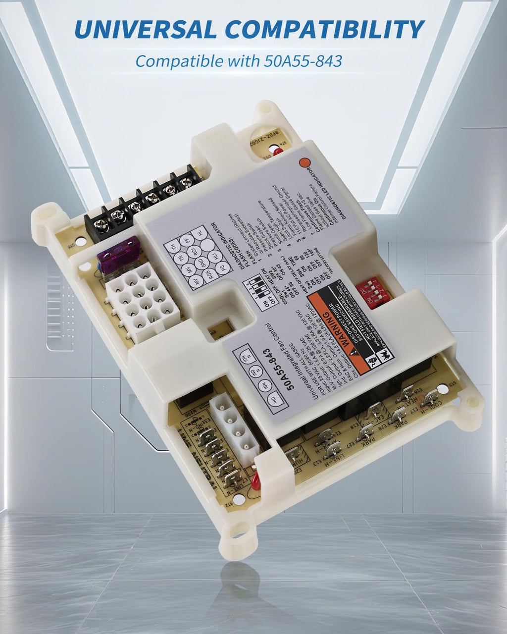 50A55-843 Universal Furnace Control Board For White-Rodgers & Lennox
