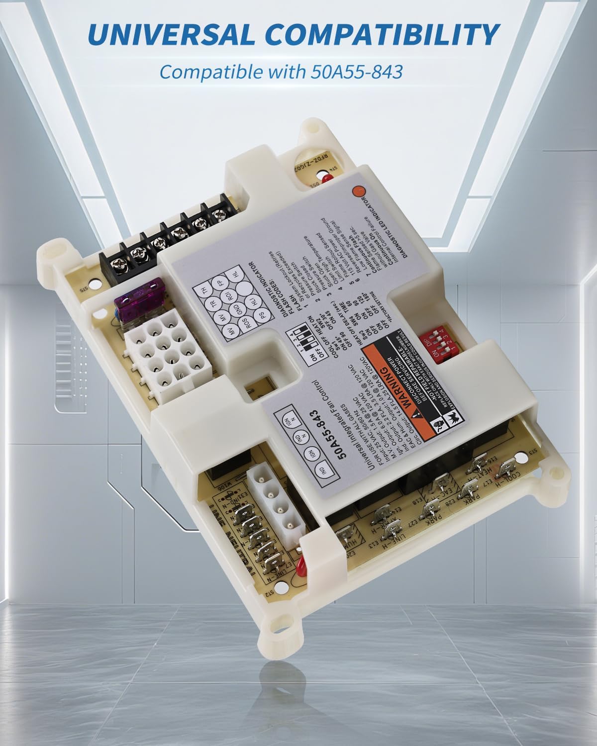 50A55-843 Universal Furnace Control Board For White-Rodgers & Lennox