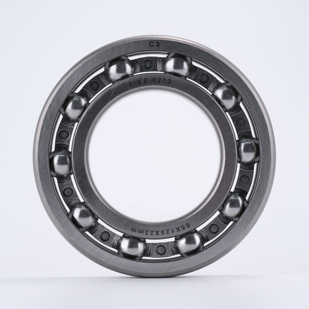 XIKE 6213 Open Ball Bearings, 65x120x23mm, C3 No Seals, 1 Pack