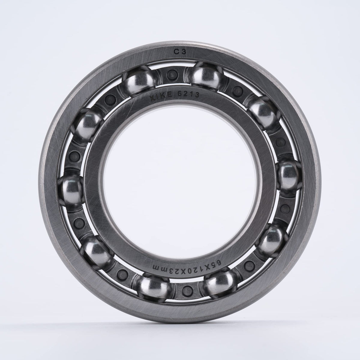 XIKE 6213 Open Ball Bearings, 65x120x23mm, C3 No Seals, 1 Pack