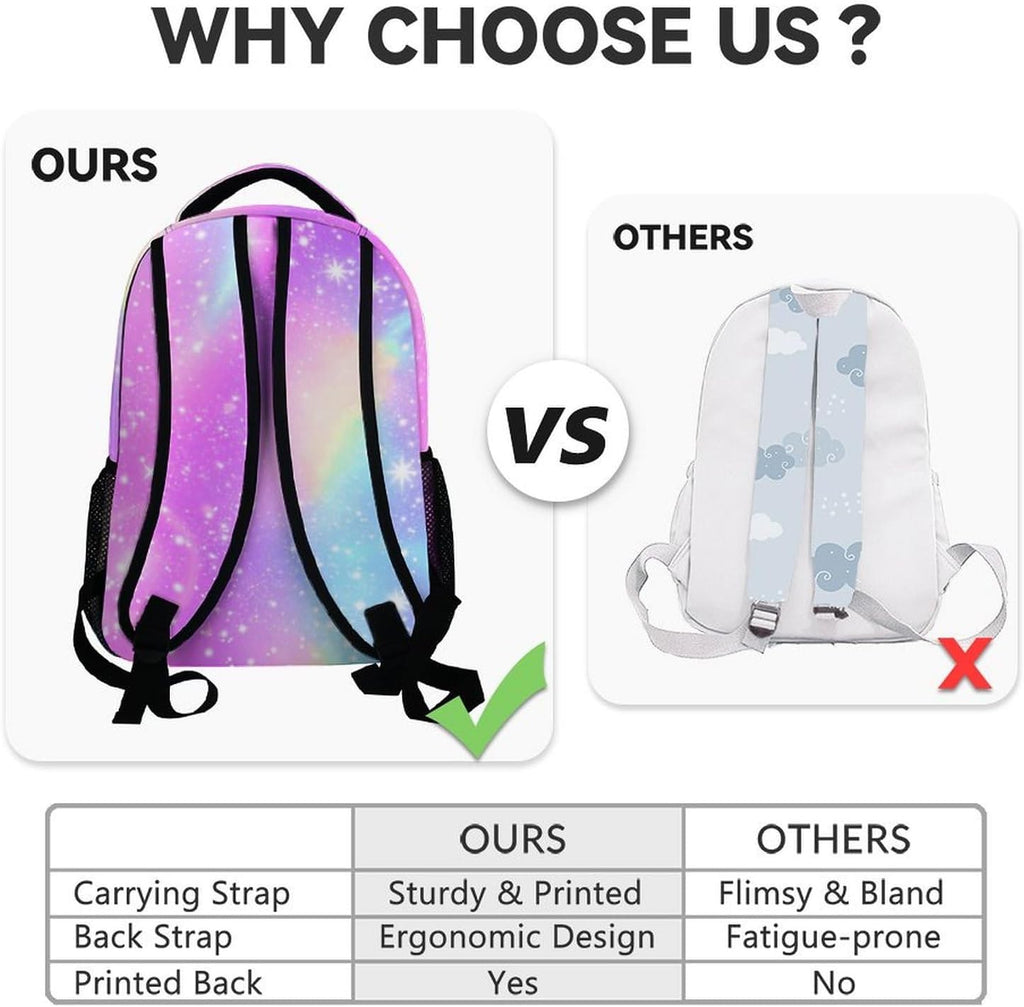 Axolotl Backpack for Girls, 17 Inch Kids Backpacks for Preschool, Cute Pink Large Capacity Toddler Bookbag for