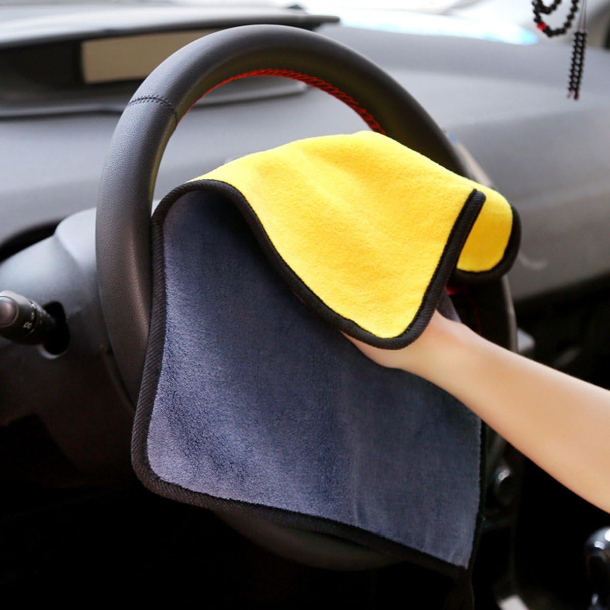 Ultrasoft, Large, Thick and Quick Drying Car Microfiber Cleaning Towel 800GSM Polishing Waxing Auto Detailing Towel