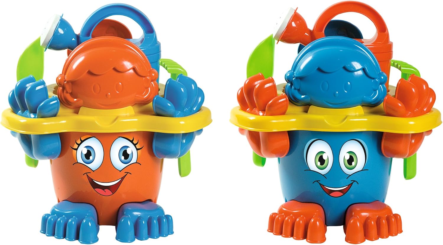107113021 Beach Toys for Toddlers and Kids Bucket Set with Feet, Multi