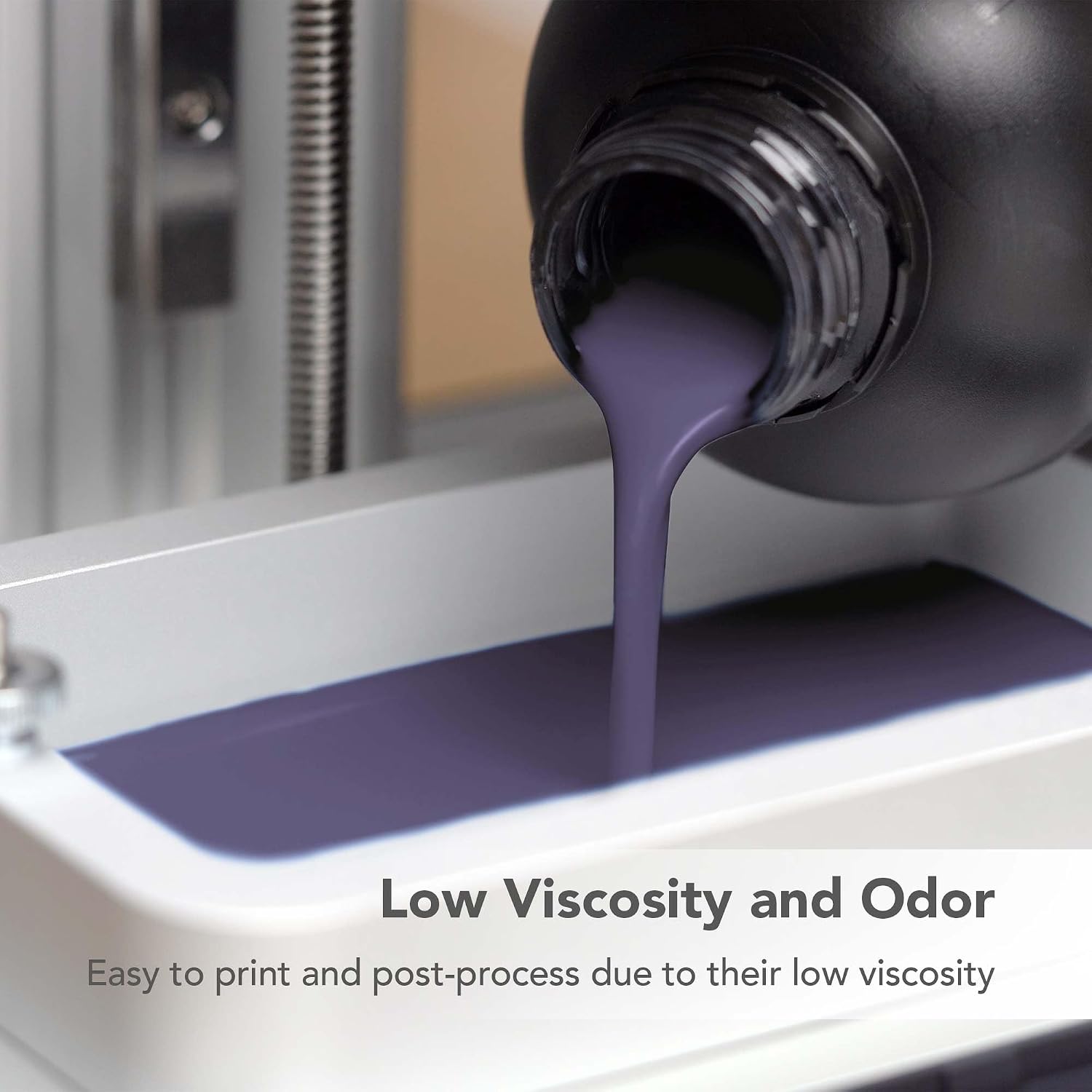 Aqua Hyperfine Photopolymer Resin for 9K, 12K or Higher Resolution 3D Printers, 405nm LCD UV-Curing 3D Printing with