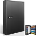 Key Cabinets, Key Organizer Box(64 Keys),Key Cabinet Wall Mount, Key Lock Box Wall Mount for Hotels Offices Property