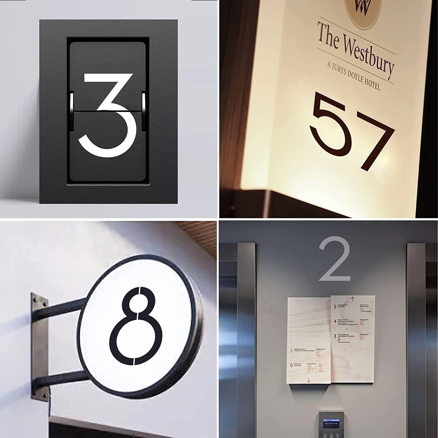8 Inch Number Stencils Plastic Number Stencils Reusable Digital Painting Templates for Cake Stencil Address Templates