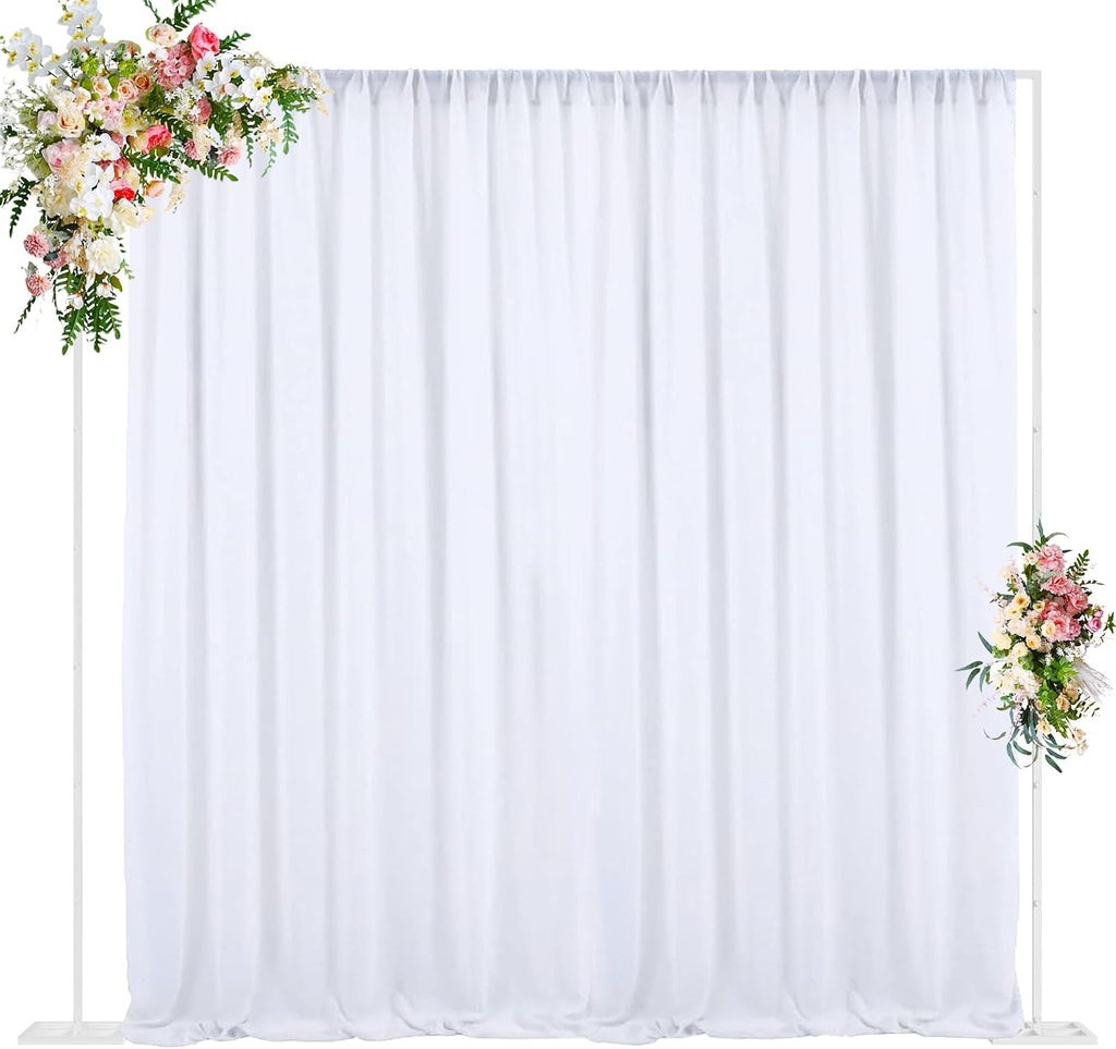 10x10FT Backdrop Stand Heavy Duty Pipe and Drape Kit White