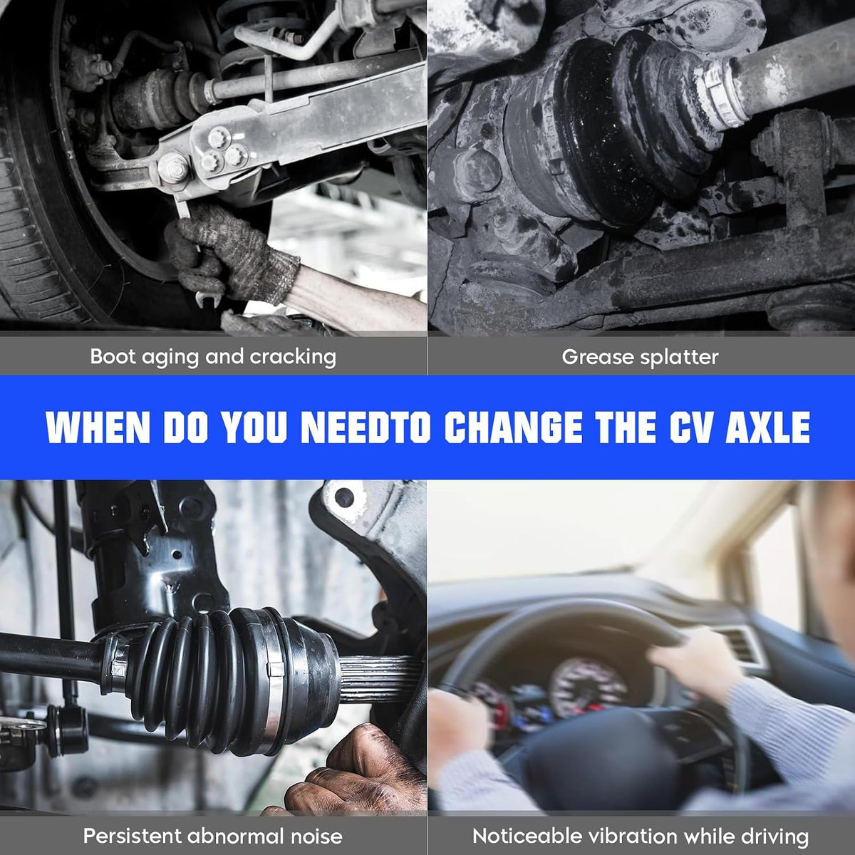Front Left&Right CV Axle Shaft Assembly Fit for Nissan Altima L4 2.5L 2.5 Sedan(S SL SV SR Base) 2013 2014 2015 2016 2017 2018, (Sedan Only, NOT for Coupe), Replace for 66-6431 66-6417, 2 pcs